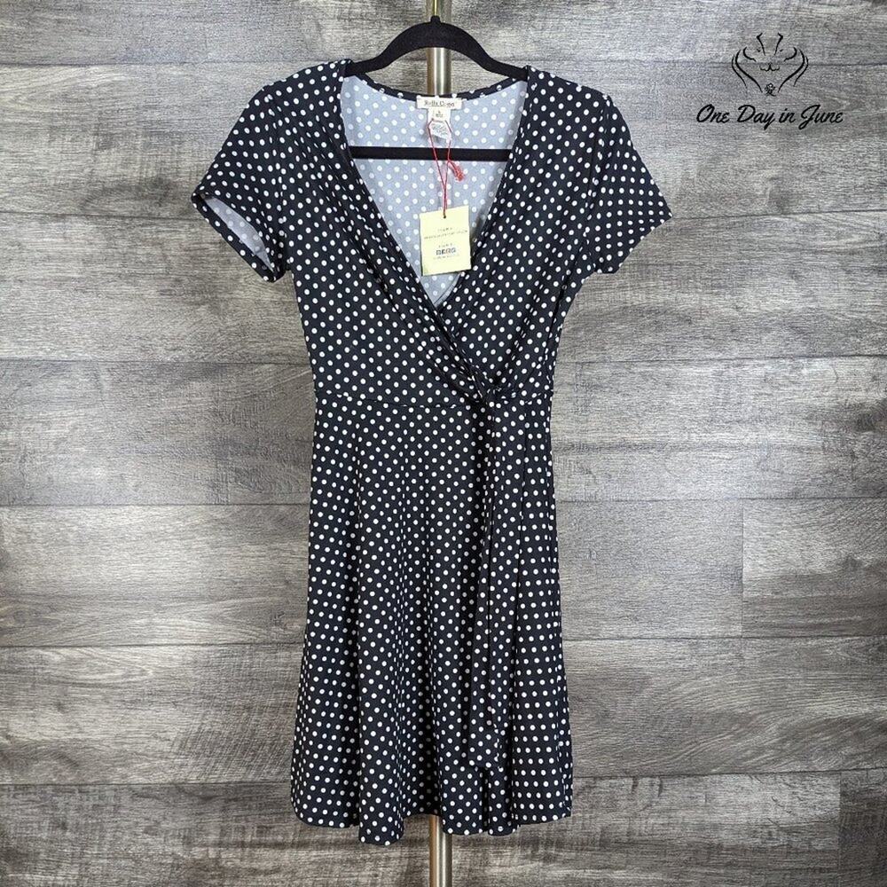 Rolla Coster Polka Dot Short Sleeve Mini Dress Size S
